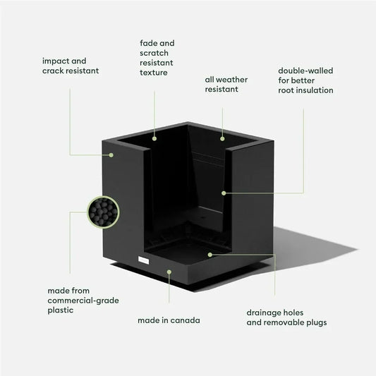 Cube Plastic Planter